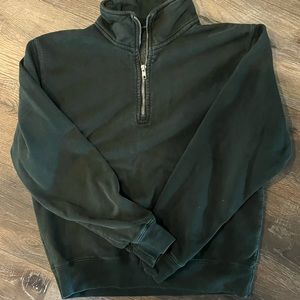 Brandy Melville green half zip